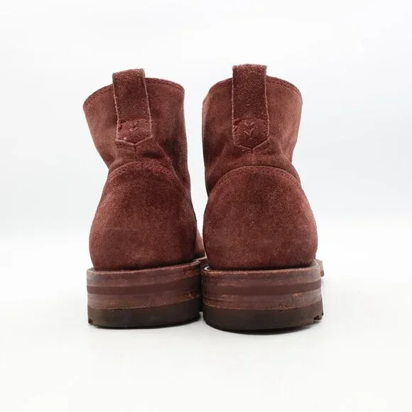 John Varvatos Freeman Lace Chukka Men EU 8.5 Burgundy Suede Crepe Sole Handmade John Varvatos Freeman Lace Chukka Men EU 8.5 Burgundy Suede  main image 2
